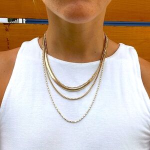 4 tier chain necklace